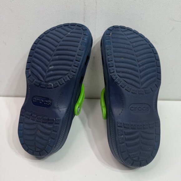 Crocs Disney unisex  M 6-7/W8-9 Navy & Green Clogs Mickey Mouse Design - Picture 7 of 9